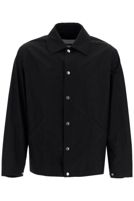 JIL SANDER Cotton Logo Overshirt With