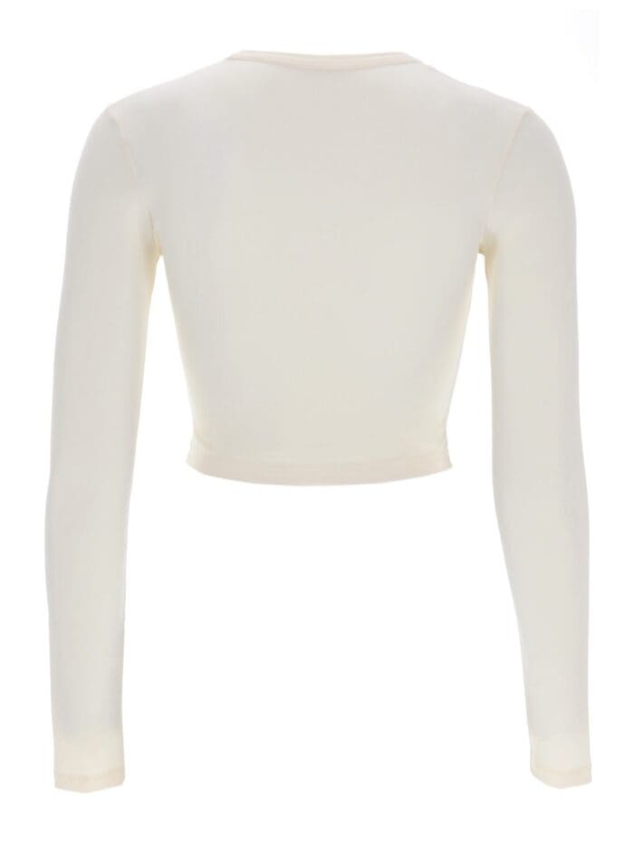 JIL SANDER CROPPED TOP WITH LOGO
