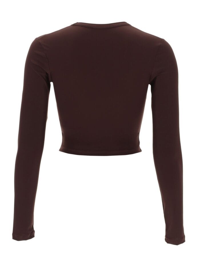 JIL SANDER CROPPED TOP WITH LOGO