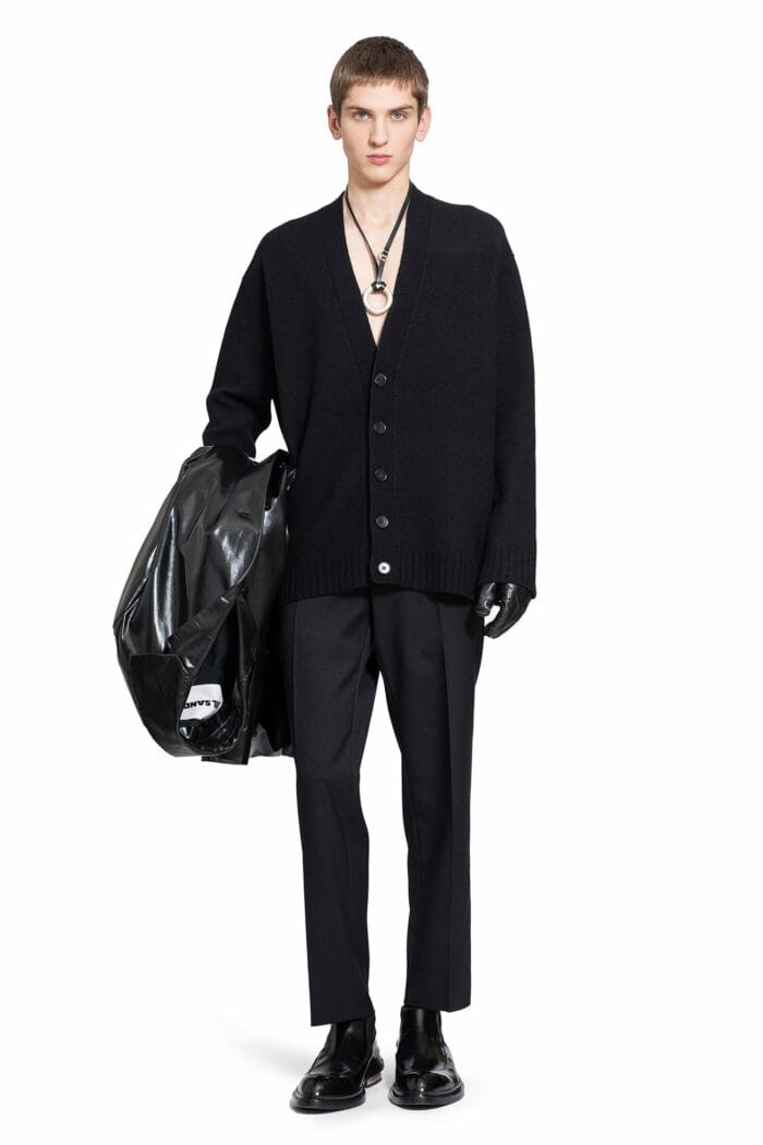 JIL SANDER Fine Boiled Wool Cardigan