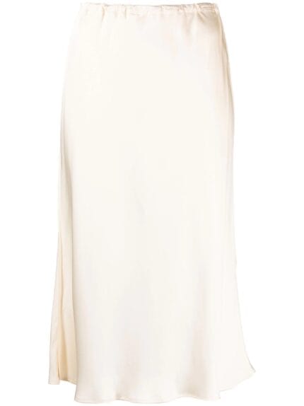 JIL SANDER Flared Satin Midi Skirt