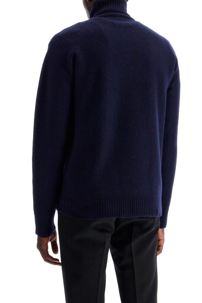 JIL SANDER High-neck Wool Pullover Sweater