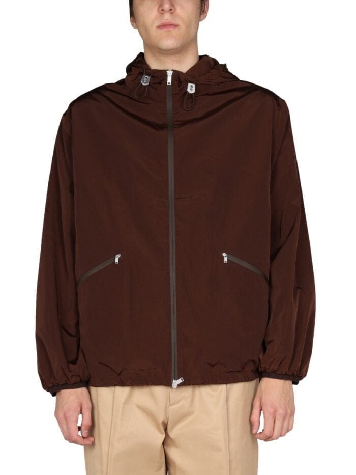 JIL SANDER HOODED WINDBREAKER