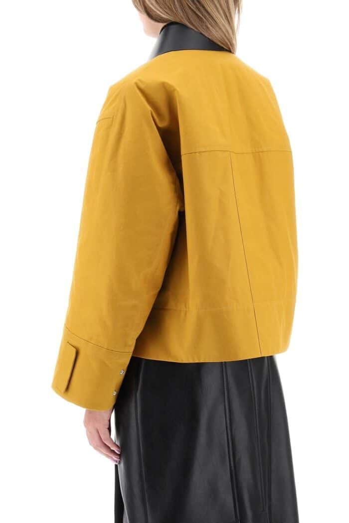 JIL SANDER Jacket With Leather Collar