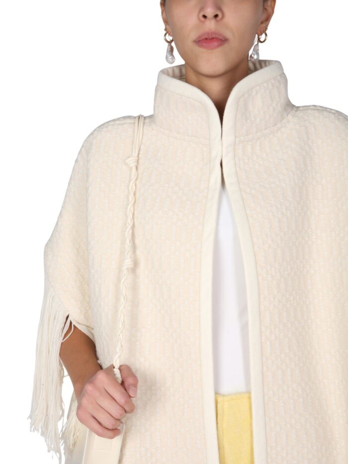 JIL SANDER JACQUARD CAPE