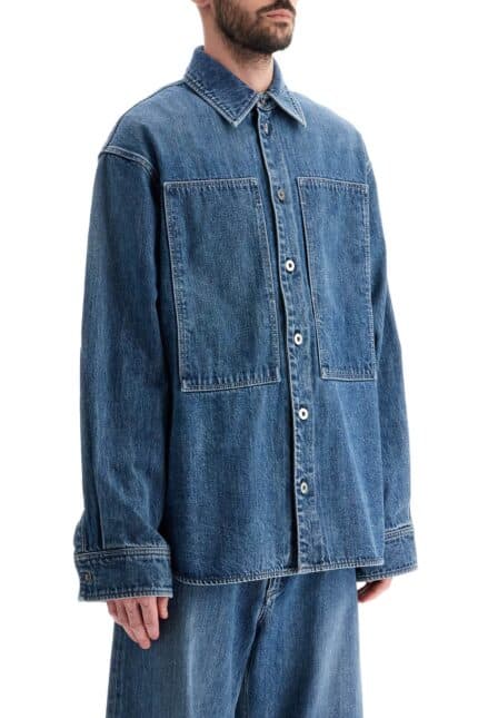 JIL SANDER Japanese Denim Overshirt For Men