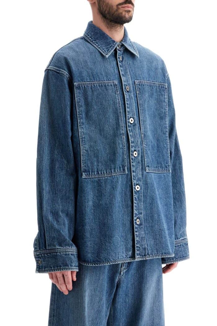 JIL SANDER Japanese Denim Overshirt For Men