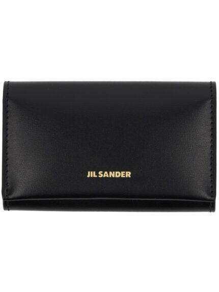 JIL SANDER LEATHER KEYCHAIN CLUTCH BAG