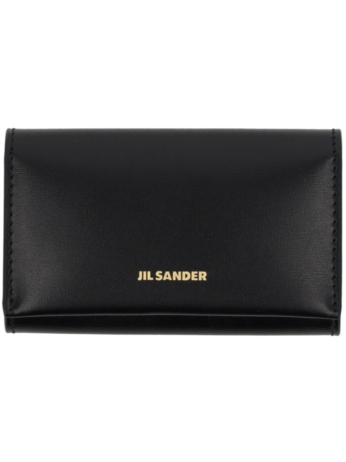 JIL SANDER LEATHER KEYCHAIN CLUTCH BAG