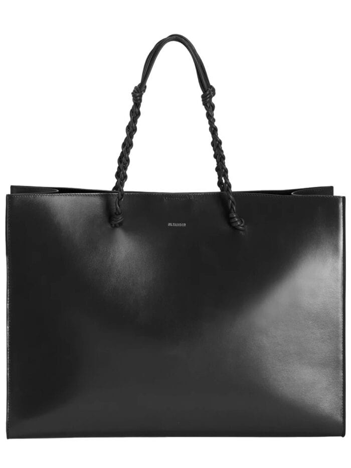 JIL SANDER LEATHER TOTE BAG