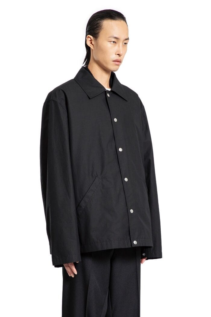 JIL SANDER Lightweight Cotton Poplin Logo Jacket