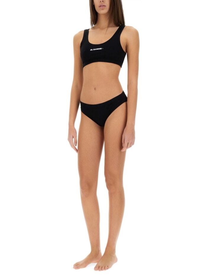 JIL SANDER LOGO BIKINI TOP