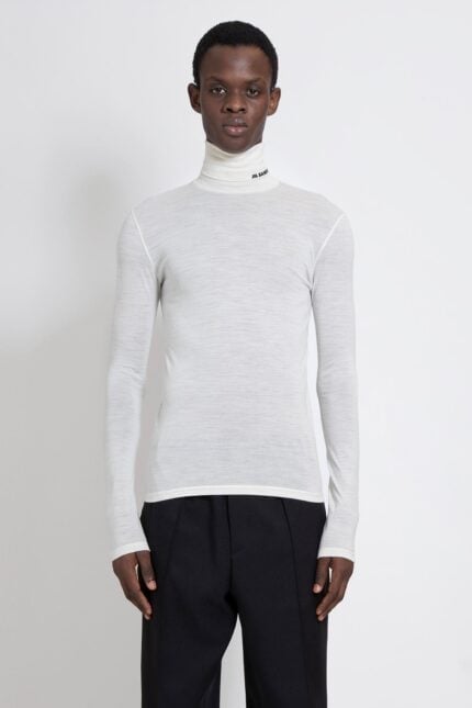 JIL SANDER Logo Turtleneck T-shirt