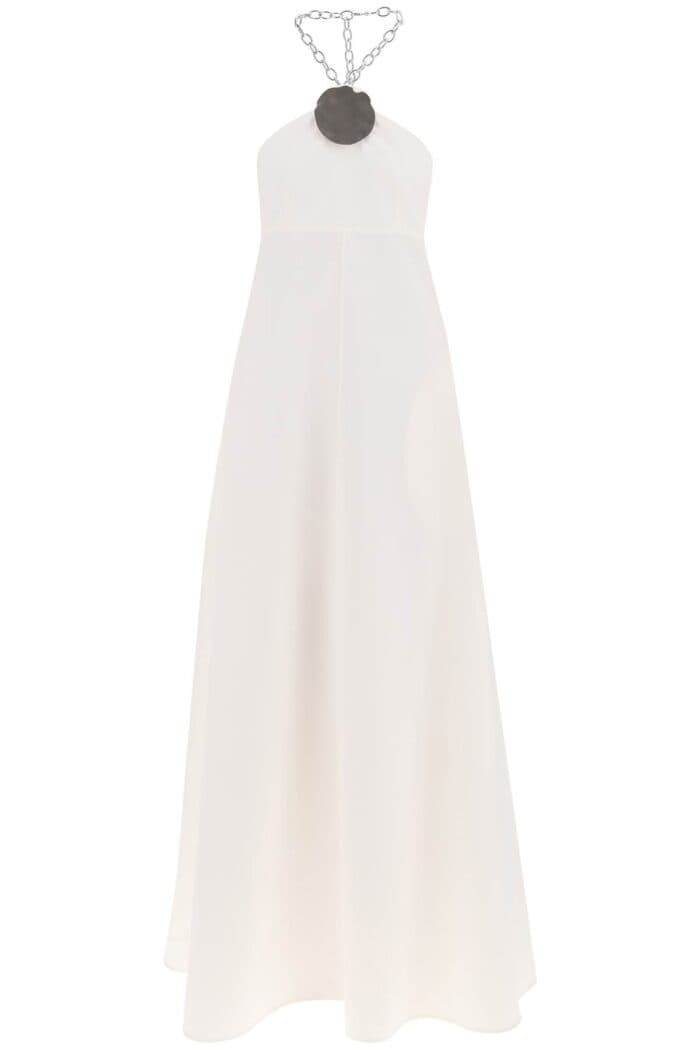 JIL SANDER Long Dress With Necklace