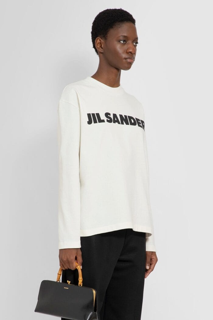 JIL SANDER Long Sleeve Logo Tshirt