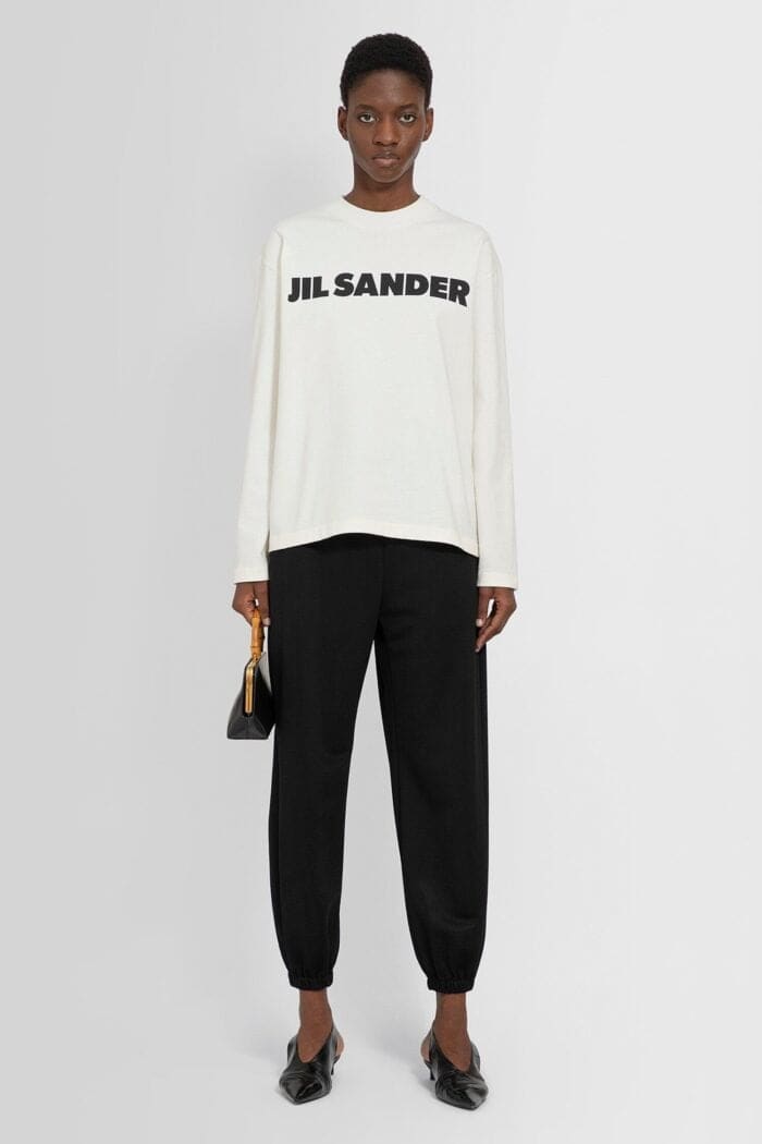 JIL SANDER Long Sleeve Logo Tshirt