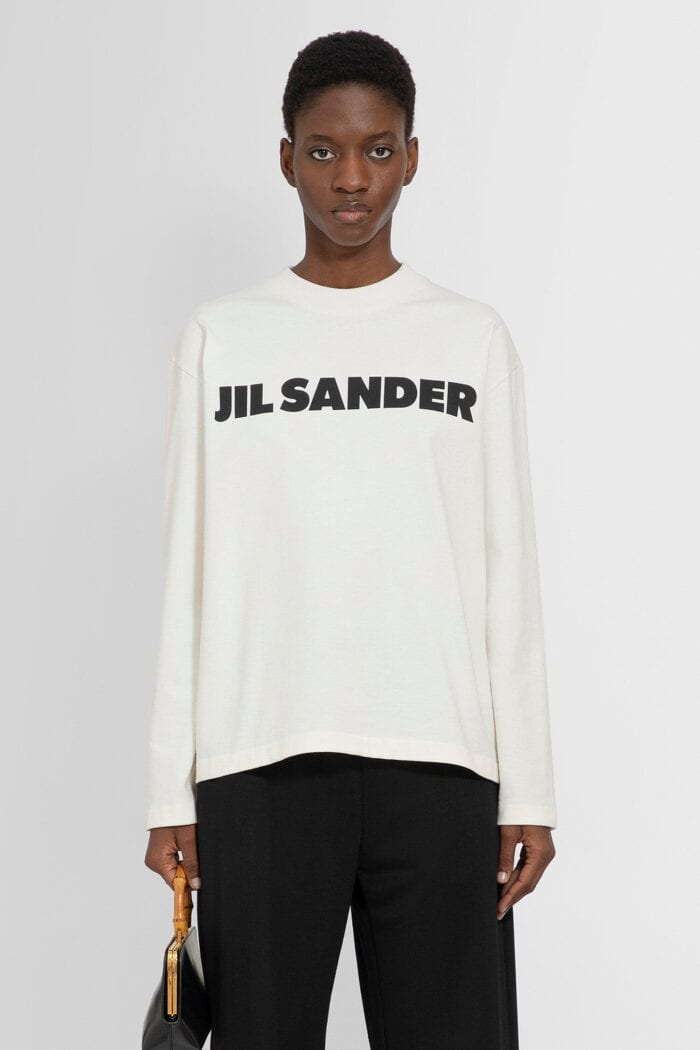 JIL SANDER Long Sleeve Logo Tshirt