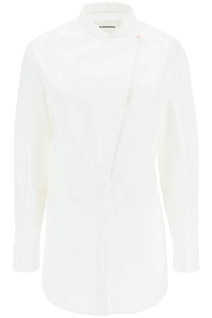 Jil Sander Long-sleeved Shirt With Plastron