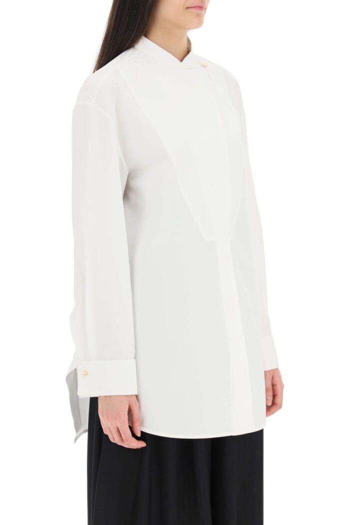 Jil Sander Long-sleeved Shirt With Plastron