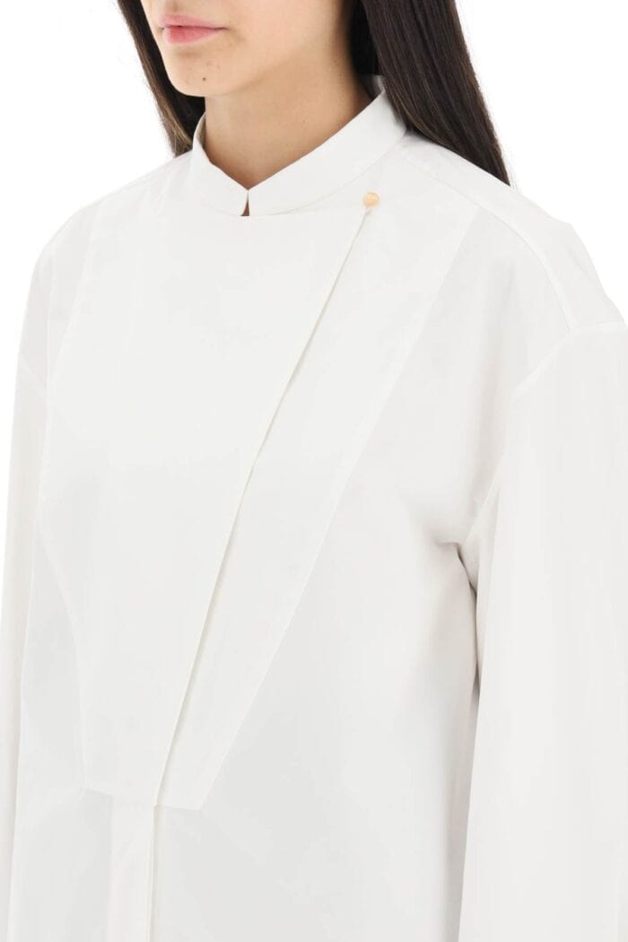 Jil Sander Long-sleeved Shirt With Plastron