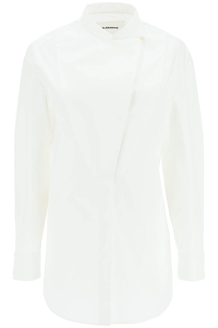 Jil Sander Long-sleeved Shirt With Plastron