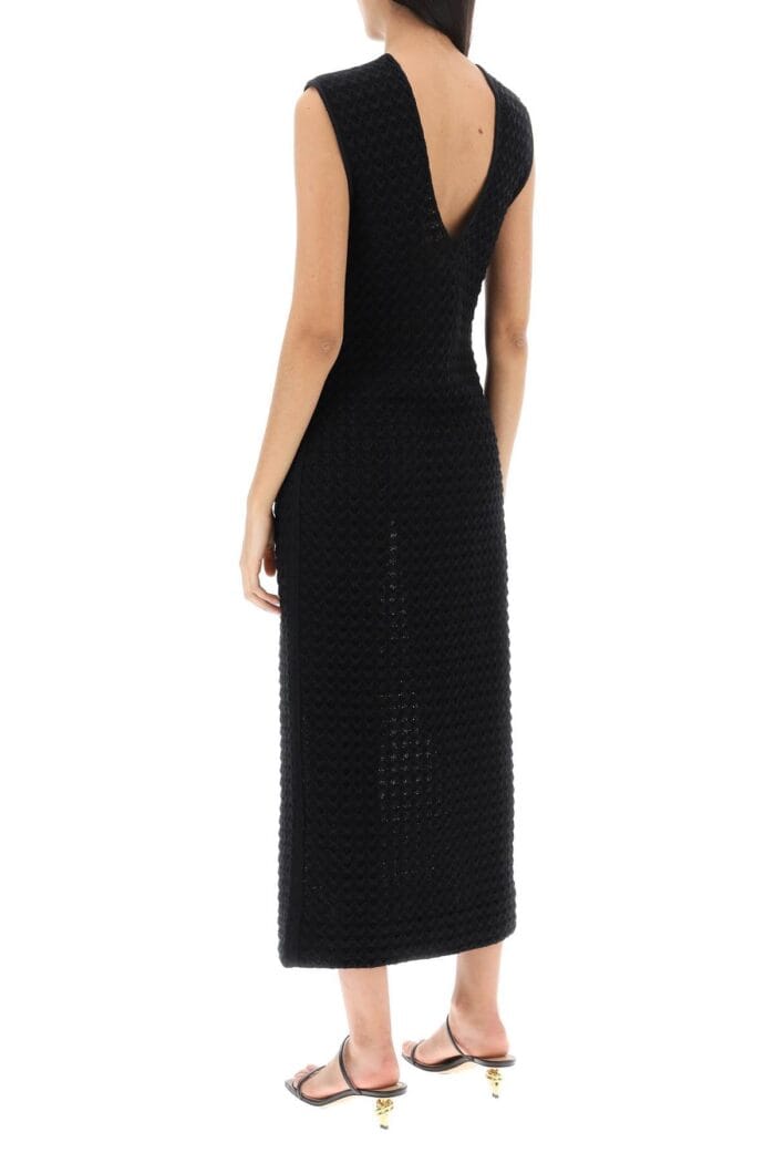 JIL SANDER Midi Dress In Openwork Knit