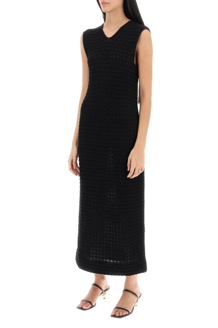 JIL SANDER Midi Dress In Openwork Knit