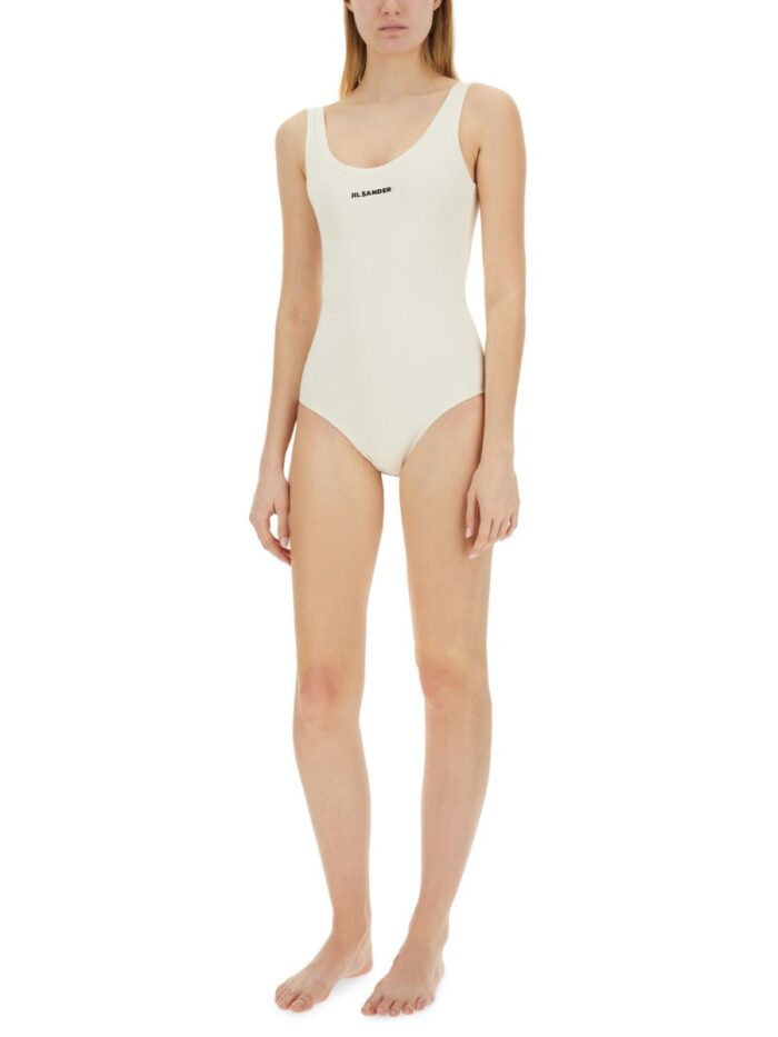 JIL SANDER ONE PIECE SWIMSUIT WITH LOGO