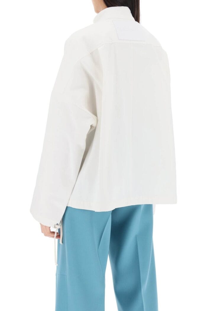 JIL SANDER Oversized Blouson Jacket In Canvas