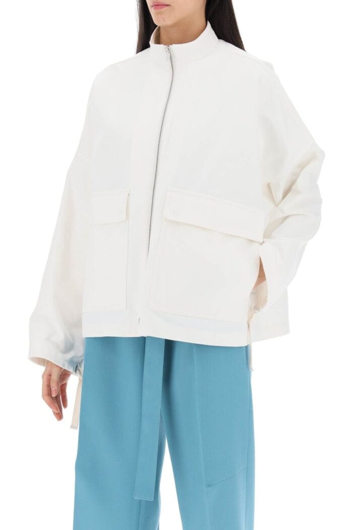 JIL SANDER Oversized Blouson Jacket In Canvas