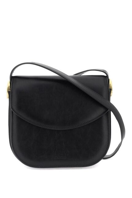 JIL SANDER Padded Leather Coin Shoulder Bag With Adjustable Strap