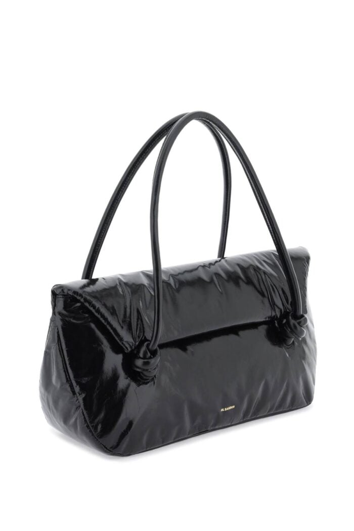 JIL SANDER Padded Leather Shoulder Bag