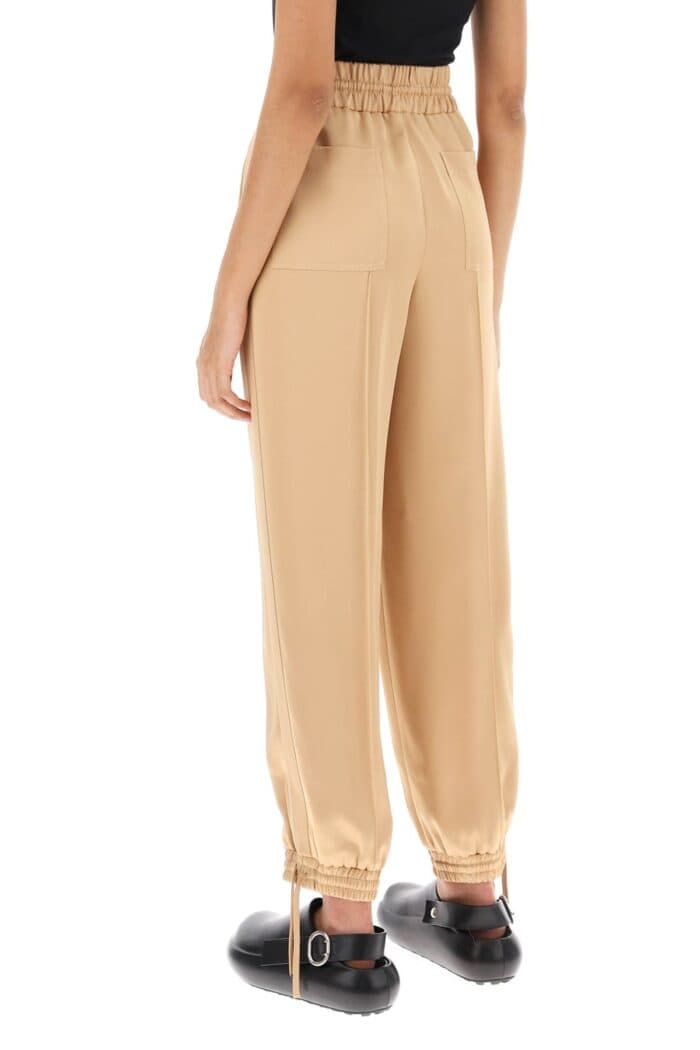 JIL SANDER Satin Drawstring Pants