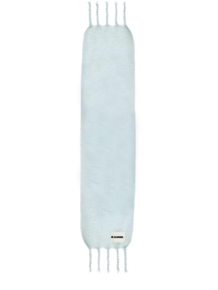 JIL SANDER SCARF WITH LOGO