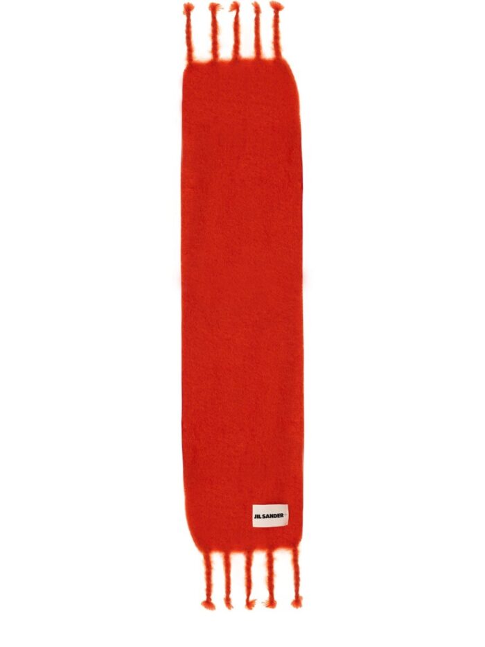 JIL SANDER SCARF WITH LOGO