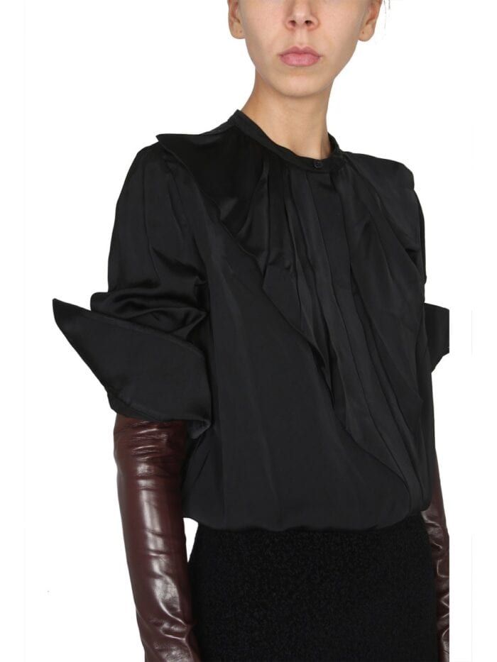 JIL SANDER SHIRT WITH RUFFLES