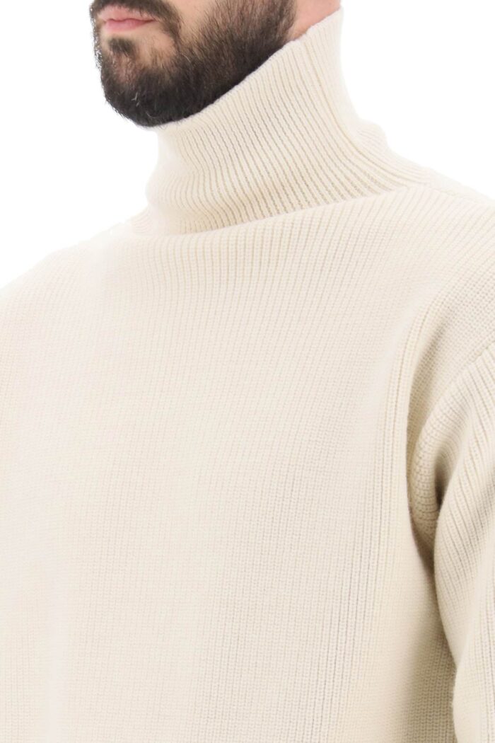 JIL SANDER Side Zip High Neck Sweater