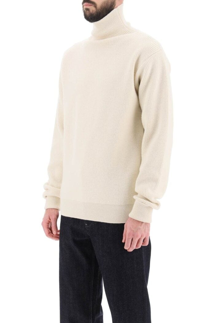 JIL SANDER Side Zip High Neck Sweater