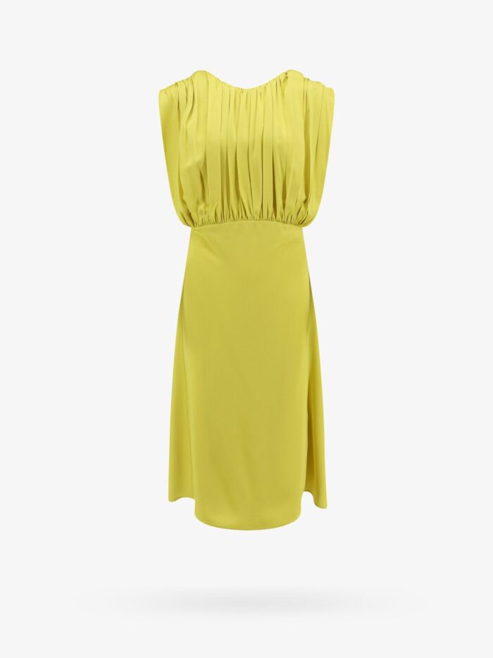jil sander sleeveless satin dress