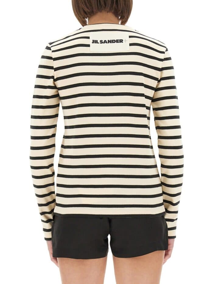 JIL SANDER STRIPED T-SHIRT