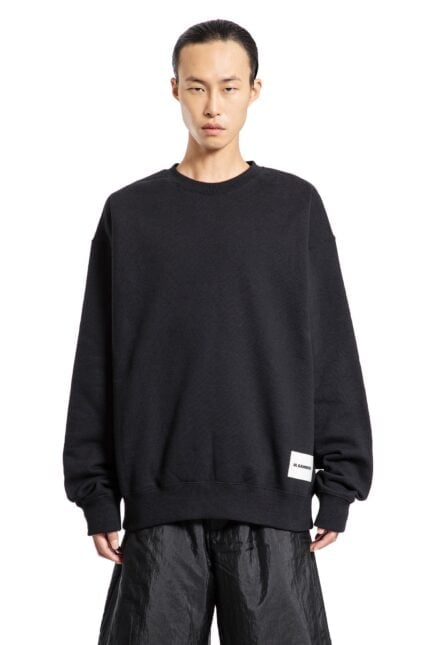 JIL SANDER Sustainable Cotton Compact Terry Sweatshirt