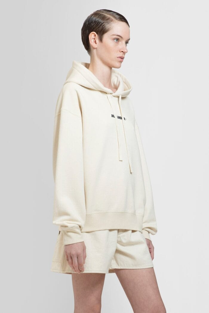 JIL SANDER Sustainable Cotton Logo Sweatshirt