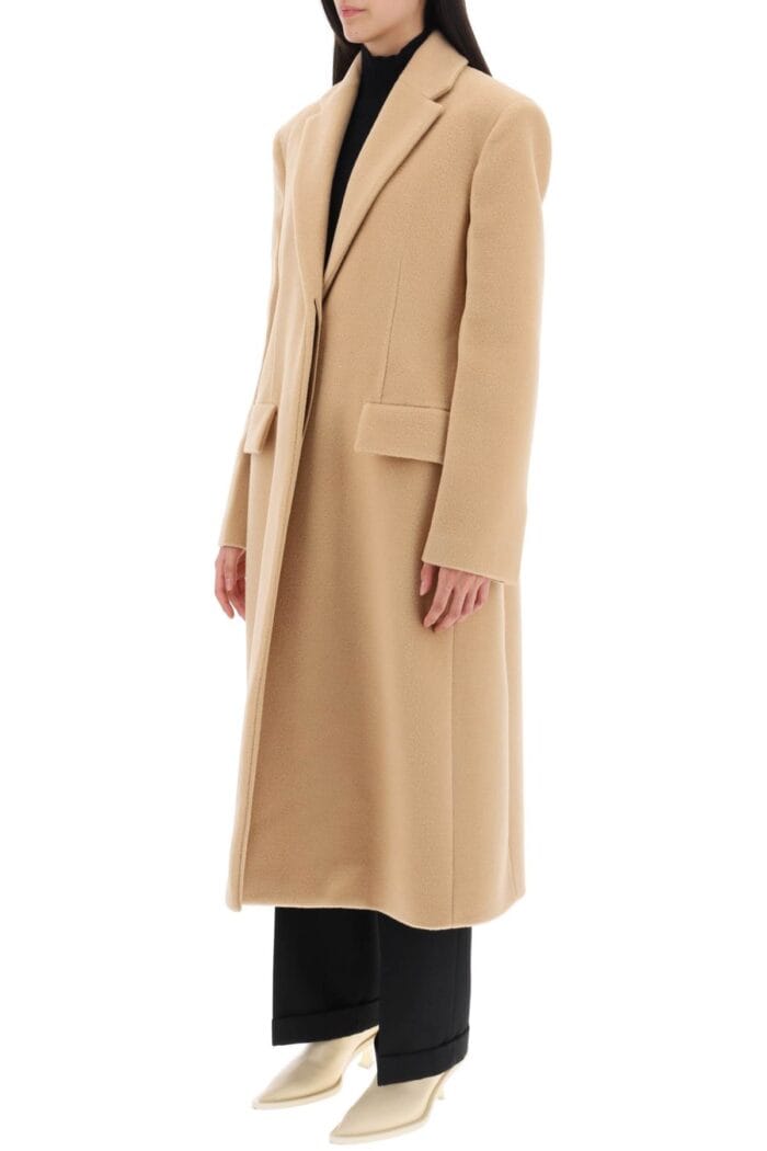 Jil Sander Tailored Coat In Virgin Wool