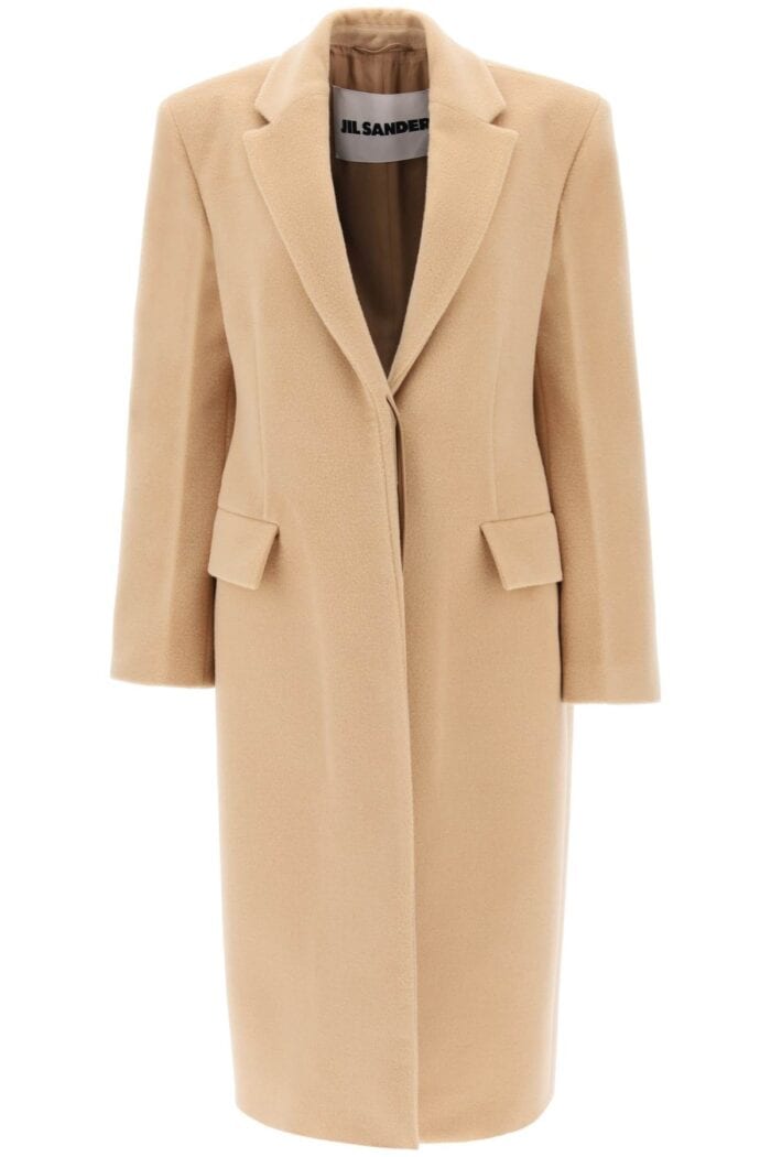 Jil Sander Tailored Coat In Virgin Wool