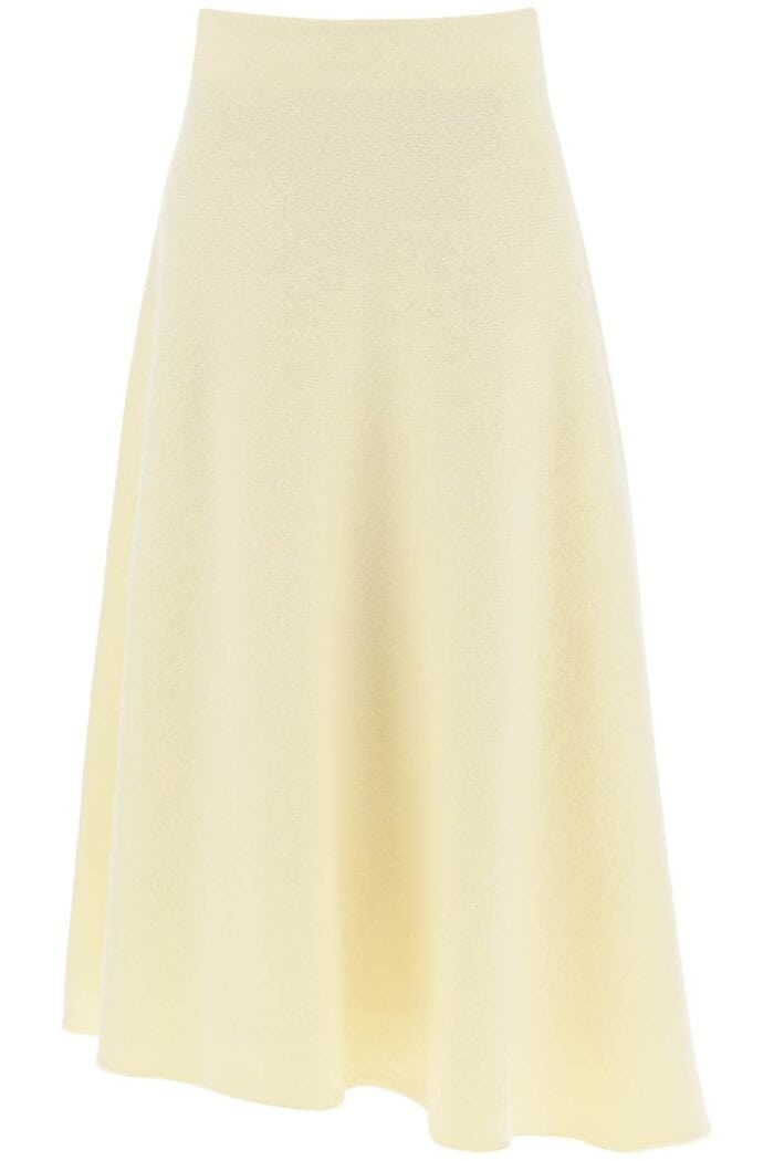 Jil Sander Wool Knit Midi Skirt