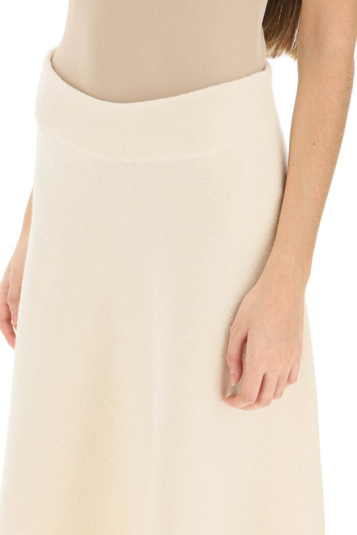 Jil Sander Wool Midi Skirt