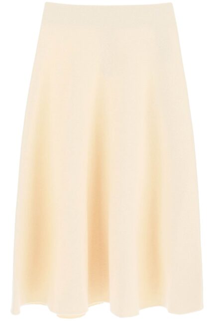 Jil Sander Wool Midi Skirt