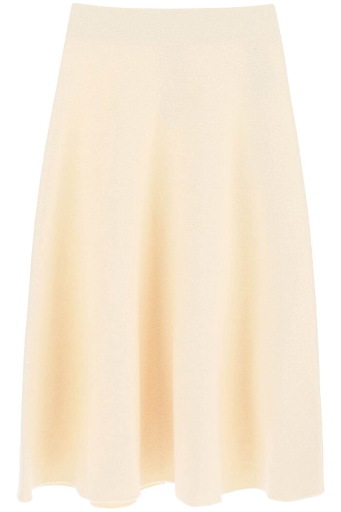 Jil Sander Wool Midi Skirt