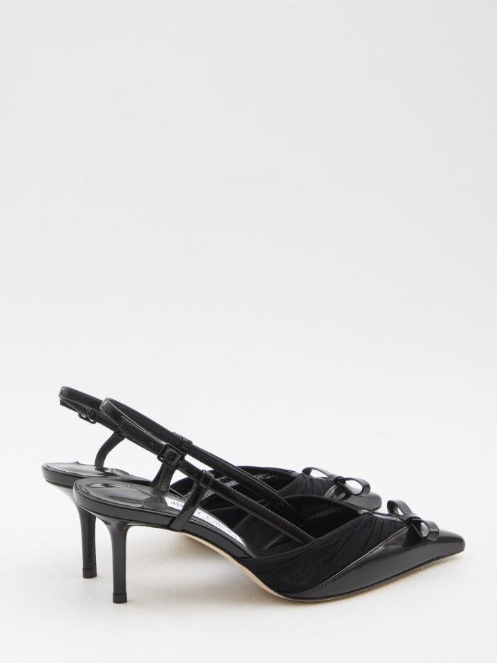 Jimmy Choo Afia Mesh slingback pumps