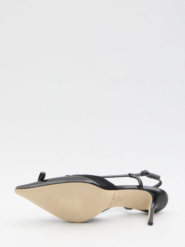 Jimmy Choo Afia Mesh slingback pumps